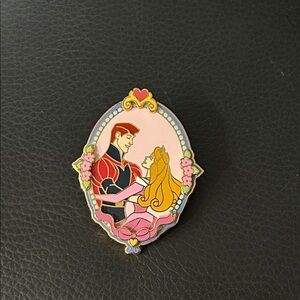 Disney Enchanted Princess Aurora Pin - Pink and Gold 2005